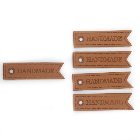 Handmade Tag in Faux Leather