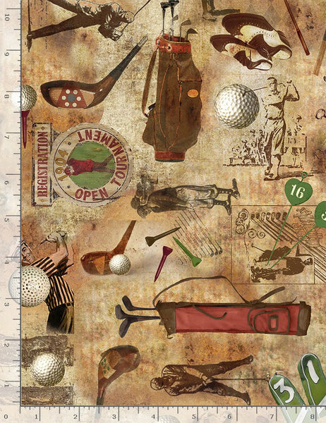 Par For The Course Golf in Coffee by Gail Cadden