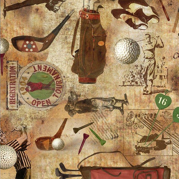 Par For The Course Golf in Coffee by Gail Cadden GAIL-C6004