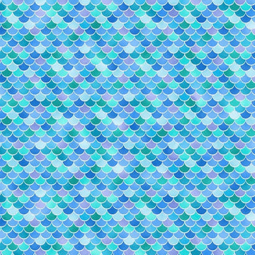 Mermaid Scales Blue