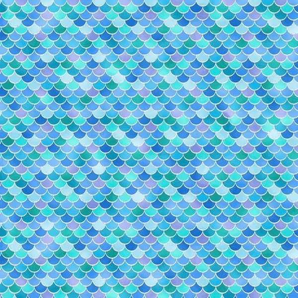Mermaid Scales Blue