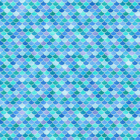 Mermaid Scales Blue