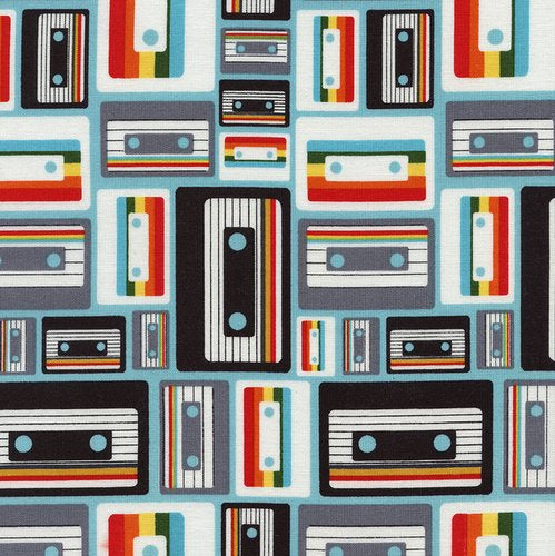 Geek Chic Cassette by Timeless Treasures