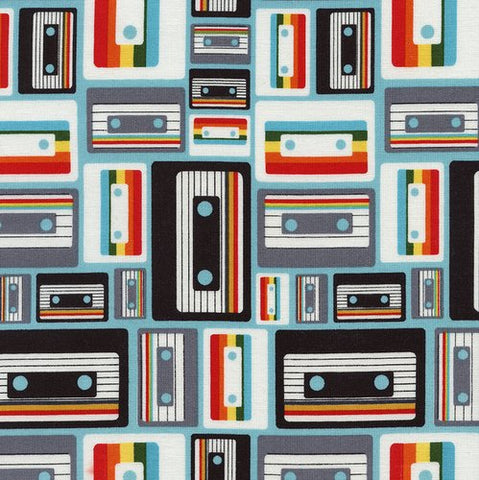 Geek Chic Cassette by Timeless Treasures