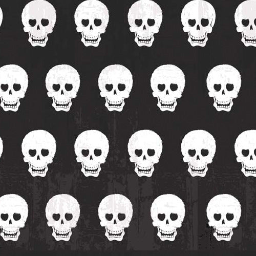 Geekly Chic Skulls on Black by Riley Blake Designs