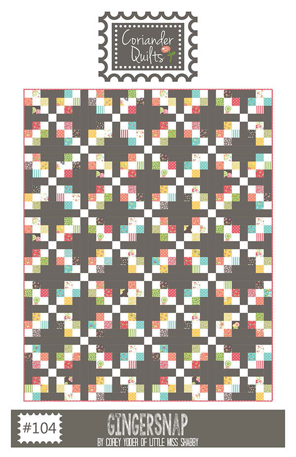 Gingersnap Quilt Pattern by Coriander Quilts Bunbury Fabrics