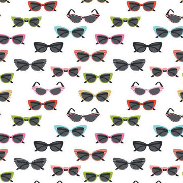 Glasses on White by Samantha Walker for Riley Blake Designs