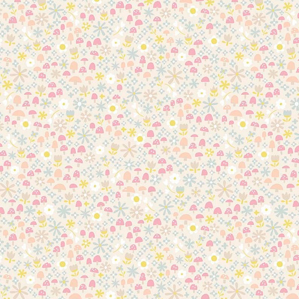 Goldilocks Mushrooms on Cream by Riley Blake Designs