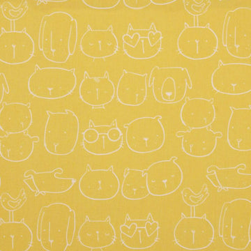 My World of Smiles Good Friends in Sorbet by Alexander Henry Fabrics