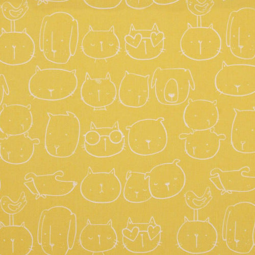 My World of Smiles Good Friends in Sorbet by Alexander Henry Fabrics