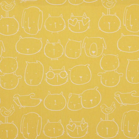 My World of Smiles Good Friends in Sorbet by Alexander Henry Fabrics