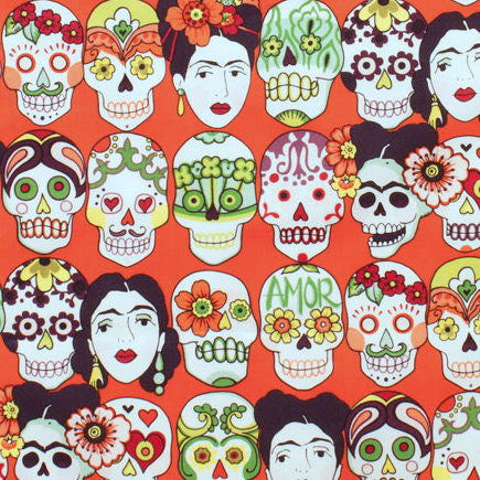 Gotas de Amor in Cantelope by Alexander Henry Fabrics