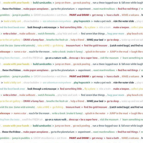 Greatest Adventure Text in Multi by Natalie Lymer for Riley Blake Designs