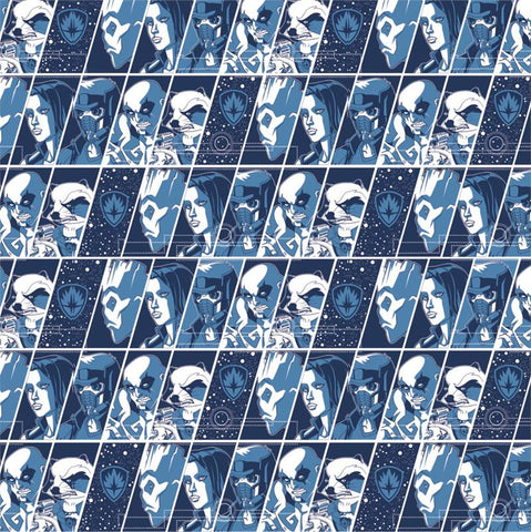 Guardians of The Galaxy Slanted Frames in Navy by Camelot Cottons