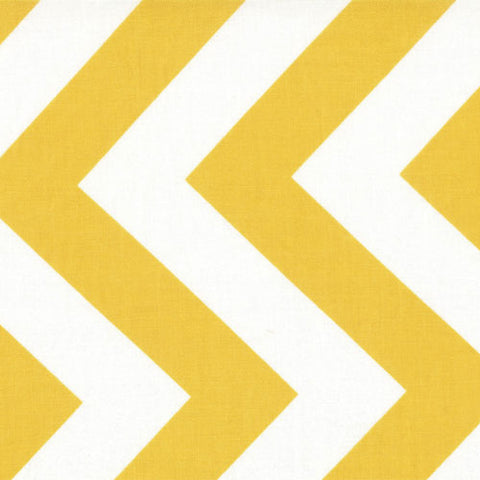 Half Moon Modern Chevron in Sunshine by Moda