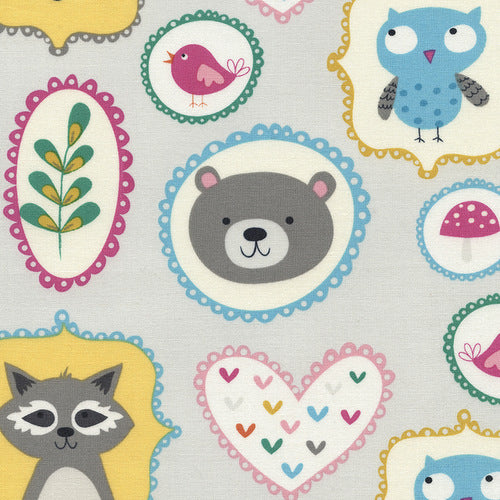 Happy Campers Woodland Portraits by Timeless Treasures