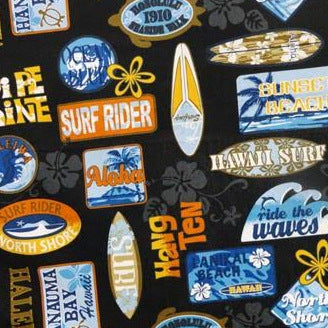 Hawaiian Beaches on Black by Trans Pacific