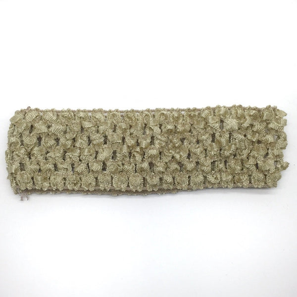 Crochet Headband in Gold