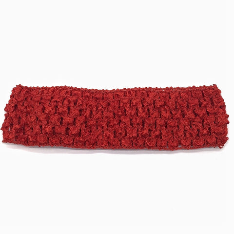 Crochet Headband in Red