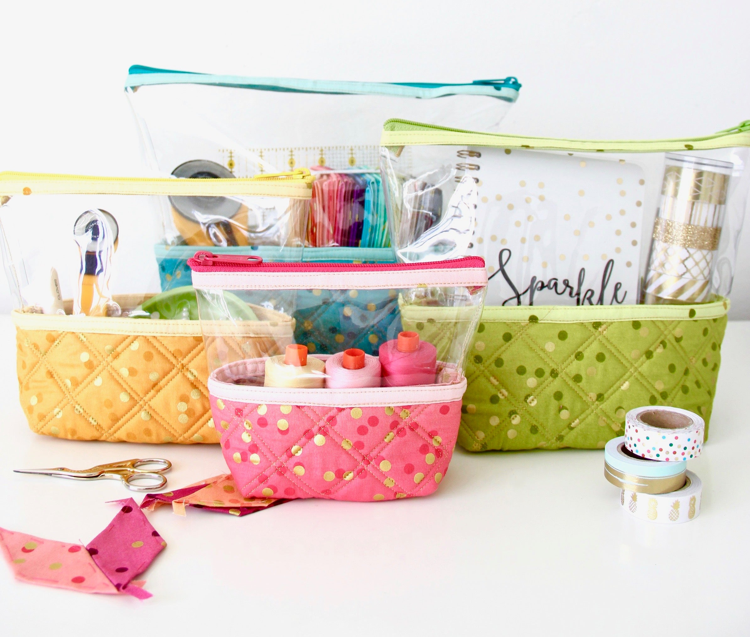 Hello Pouches Sewing Pattern - Bunbury Fabrics