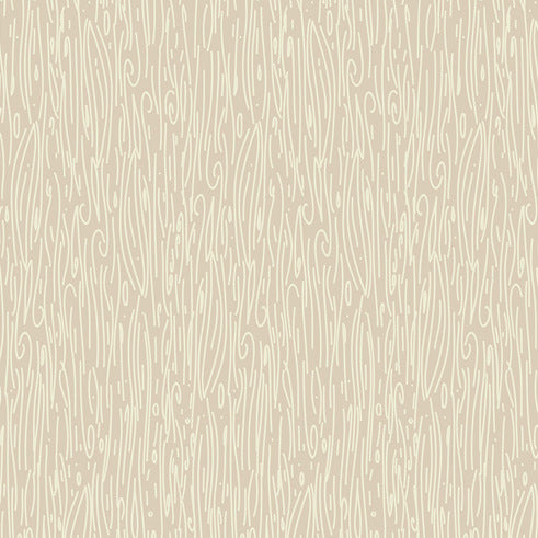 Hello Bear Wildwood Birch by Bonnie Christine, quilting cotton with soft woodland trees