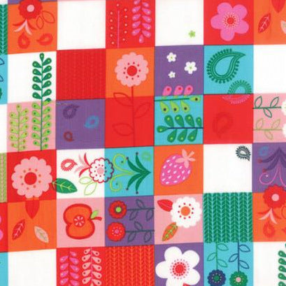 Hello Friend Patchwork Garden in Multi by Abi Hall for Moda Fabrics