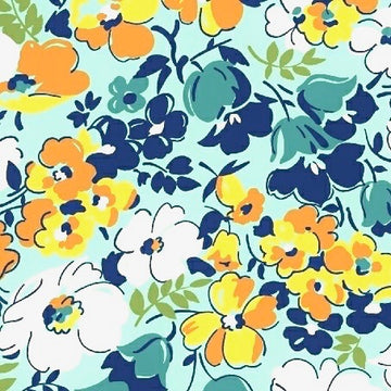 Hello Jane Packed Floral Aqua