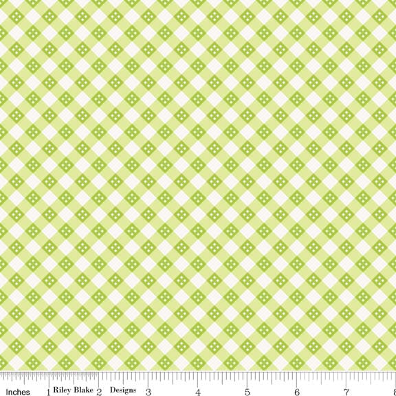 Hello Sunshine Plaid in Green by Riley Blake Designs