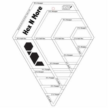 Hex N More Ruler by Jaybird Quilts