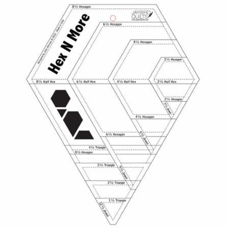 Hex N More Ruler by Jaybird Quilts