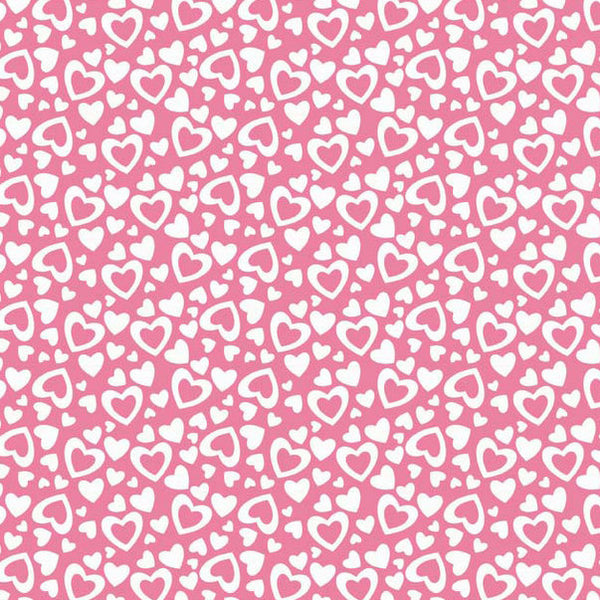 Holiday Hearts in Pink by Riley Blake Designs