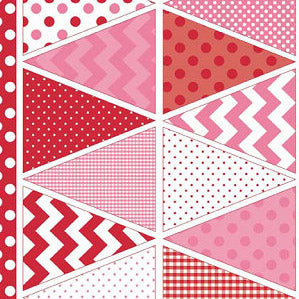 Holiday Valentines Banner in Red by Riley Blake Designs