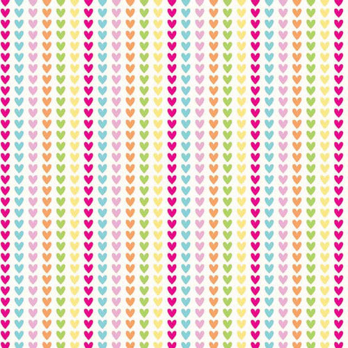 Home Sweet Home Home Hearts in Multi by Riley Blake Designs