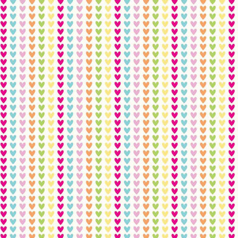 Home Sweet Home Home Hearts in Multi by Riley Blake Designs