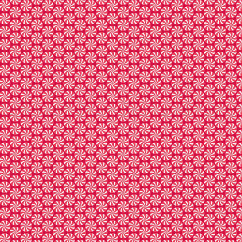 Home for the Holidays Peppermint in Red by Riley Blake Designs