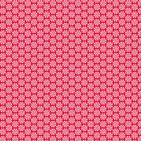 Home for the Holidays Peppermint in Red by Riley Blake Designs