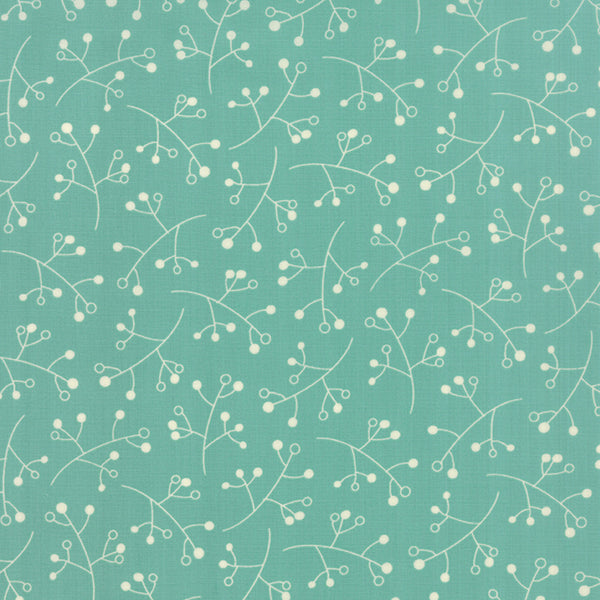 Hometown Girl Backyard Berries on Aqua by Pat Sloan for Moda Fabrics