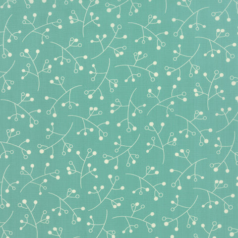 Hometown Girl Backyard Berries on Aqua by Pat Sloan for Moda Fabrics