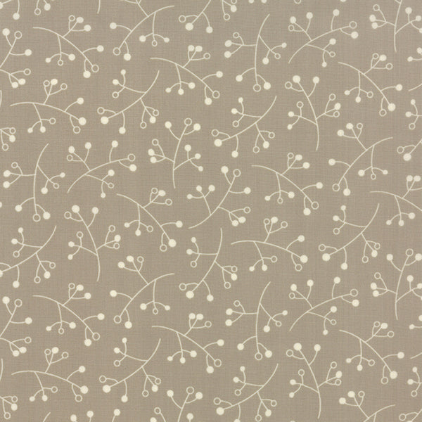 Hometown Girl Backyard Berries on Grey by Pat Sloan for Moda Fabrics
