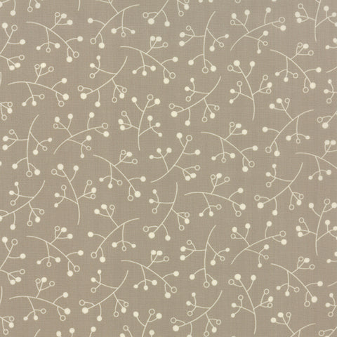 Hometown Girl Backyard Berries on Grey by Pat Sloan for Moda Fabrics