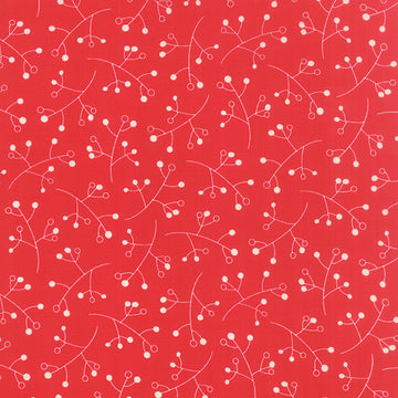 Hometown Girl Backyard Berries on Red by Pat Sloan for Moda Fabrics
