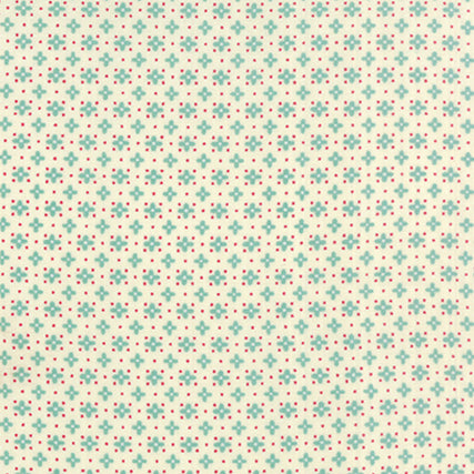 Hometown Girl Ditsy in Aqua by Pat Sloan for Moda Fabrics
