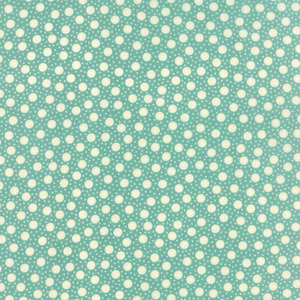 Hometown Girl Dots on Aqua by Pat Sloan for Moda Fabrics