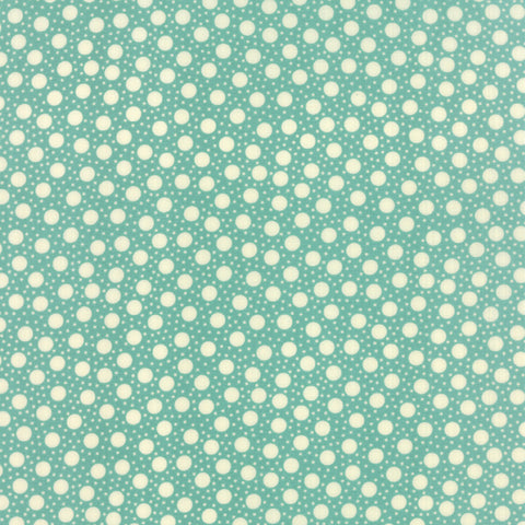 Hometown Girl Dots on Aqua by Pat Sloan for Moda Fabrics