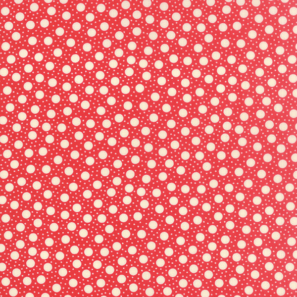 Hometown Girl Dots on Red by Pat Sloan for Moda Fabrics