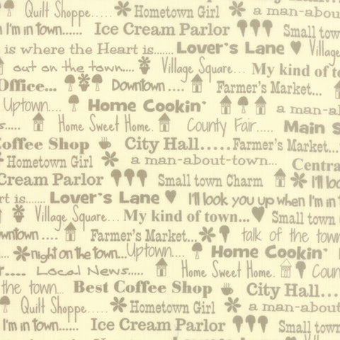 Hometown Girl Talk of the Town in Grey by Pat Sloan for Moda Fabrics