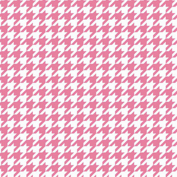 Medium Houndstooth in Hot Pink by Riley Blake Designs