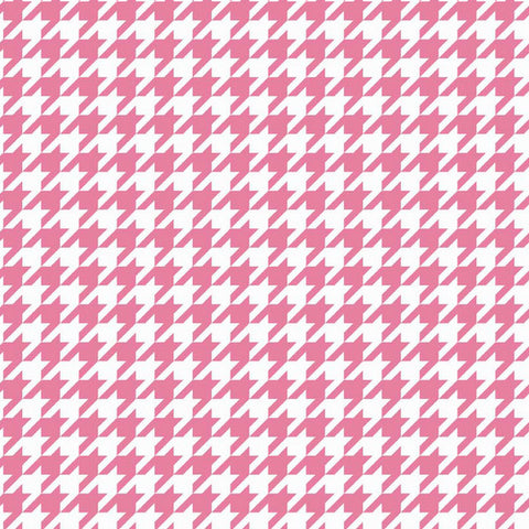 Medium Houndstooth in Hot Pink by Riley Blake Designs