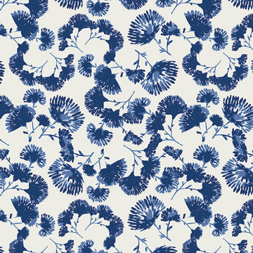Indigo & Aster Foliage Escape in Lapis by AGF Studio for Art Gallery Fabrics