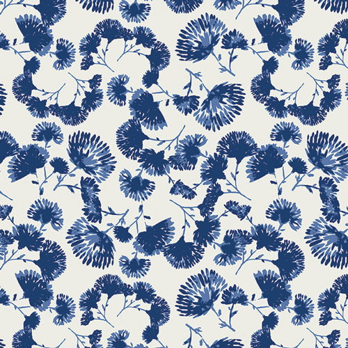 Indigo & Aster Foliage Escape in Lapis by AGF Studio for Art Gallery Fabrics